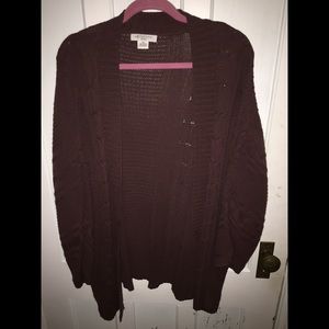 LIZ CLAIBORNE OVERSIZED CARDIGAN